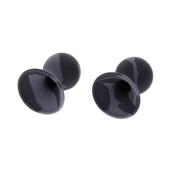 Sportsheets Velvet Noir Silicone Nipple Suckers - Black Set of 2