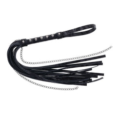 Sportsheets Velvet Noir Chain Flogger - 43 cm Black