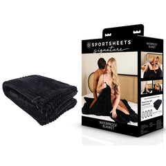 SPORTSHEETS Signature Waterproof Blanket - Black Waterproof Blanket