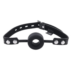 EDGE Silicone Ring Gag - Black Mouth Restraint