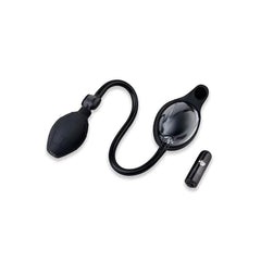 Size Up Vibrating Mini Pussy & Clitoral Pump - Clear USB Rechargeable Vibrating Vaginal and Clitoral Pump