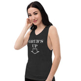 Ladies’ Tank Top - GRUB'S UP in Black