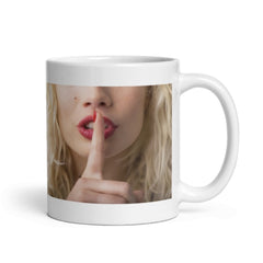 Glossy White Coffee Mug - Shhh... Girl