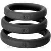 Xact-Fit Silicone Cock Rings Medium 3 Ring Kit