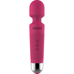 Shibari Mini Halo Wireless Massage Wand with 20 Vibration Patterns - Pink