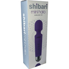 Shibari Mini Halo Wireless Massage Wand with 20 Vibration Patterns - Purple