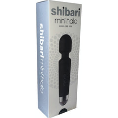 Shibari Mini Halo Wireless Massage Wand with 20 Vibration Patterns - Black