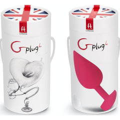 Gplug Vibrating Butt Plug - Large - Neon Rose