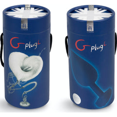 Gplug Vibrating Butt Plug - Large - Ocean Blue