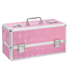 Lockable Large Vibrator Case - Pink