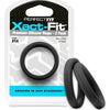Xact-Fit Cock Rings #14 1.4in 2 Pk - Black