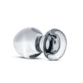 Clear Glass Butt plug No 26 with 4.3cm Max Diameter
