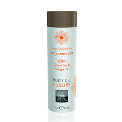 Shiatsu Luxury Body Oil Edible Green Tea and Tangerine