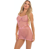 Roll Up Net Mini Dress - One Size