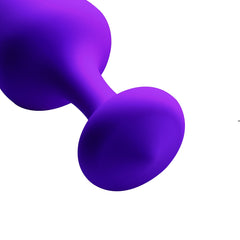 Purple Pleasures 3 Piece Silicone Anal Plugs