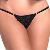 Lace Keyhole Pantie Black M/L