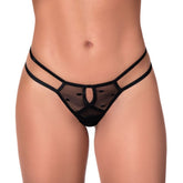 Strappy Panties mesh thong Black - M/L