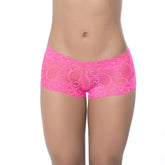 Lace Boyshort Hot Pink L