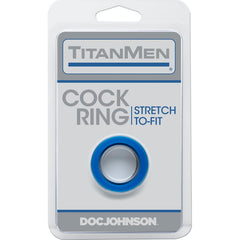 Titan Men Cock Ring stretch Blue