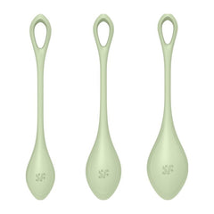 Satisfyer Yoni Power Balls 2 Green 3 Pc Set