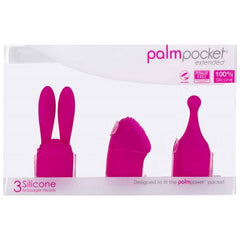 PalmPower Pocket accessories - Silicone Massage Heads 3 Pc Set