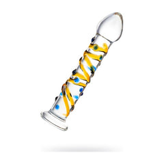 Sexus Glass Dildo Yellow 17.2cm