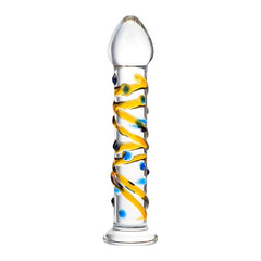 Sexus Glass Dildo Yellow 17.2cm