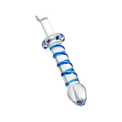 Sexus Glass Dildo Probe with Handle 23cm