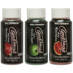 GoodHead Tingle Drops Strawberry, Apple and Watermelon 3 Pc