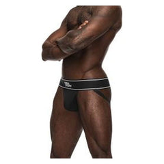 Male Power Modal Rib Jock Black - 2 sizes