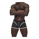 Male Power Sport Mesh Mini Short Black - 4 sizes