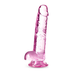 Naturally Yours 7" Dildo - Crystaline Rose