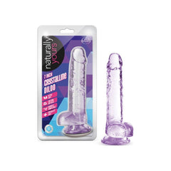 Naturally Yours 7" Dildo - Crystaline Amethyst