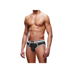 Prowler Open Brief Black/White - 2 sizes