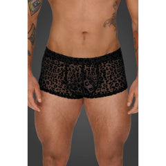 Leopard Flock Short Shorts - 4 sizes