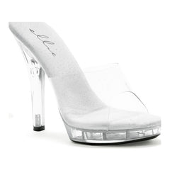 Slip On Sandal Clear 5in - 3 sizes