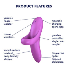 Satisfyer Bold Lover - Lilac USB Rechargeable Finger Stimulator