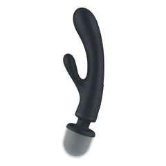 Satisfyer Triple Lover Multi Use Vibrator - Black