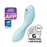 Satisfyer Curvy Trinity 5+ Connect App - Blue