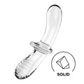 Satisfyer Double Crystal Glass Dildo - Clear