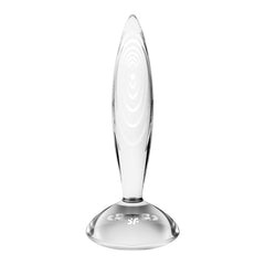 Satisfyer Sparkling Crystal Glass Anal Dildo - Clear