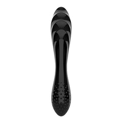 Satisfyer Dazzling Crystal Glass Dildo - Black