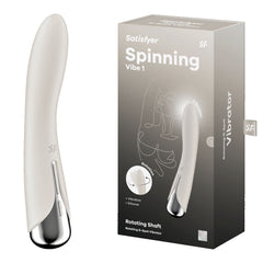 Satisfyer Spinning Vibe 1 Rotating Shaft Vibrator - Beige