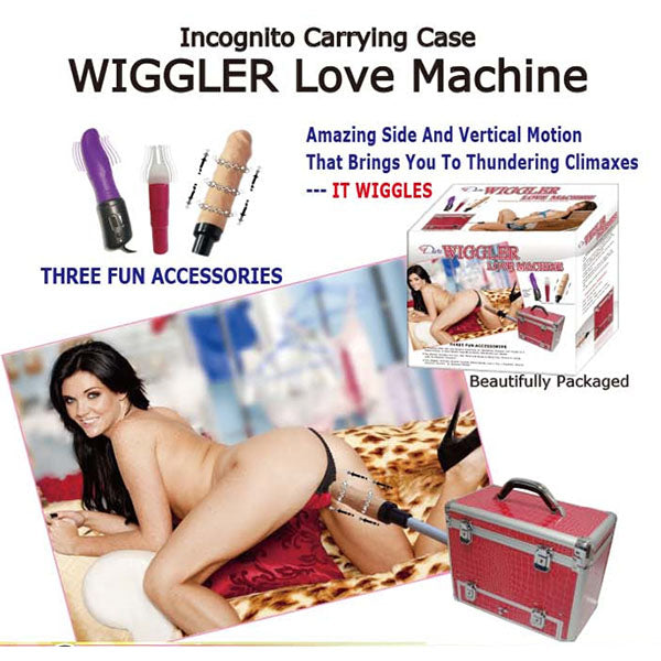 wiggler love machine, sex machine, includes 2 attachments