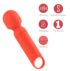 Maia DOLLY Mini Wand Vibrator - Orange