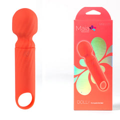 Maia DOLLY Mini Wand Vibrator - Orange
