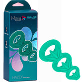 Maia HAZEY 3pc Novelty Cock Rings Set - Green Hemp