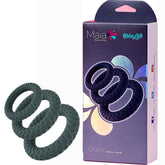 Maia ONYX 3pc Cock Rings Set - Black