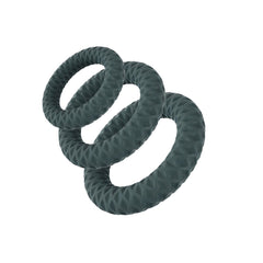 Maia ONYX 3pc Cock Rings Set - Black