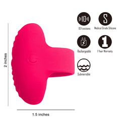 Maia RUBY Finger Vibrator - Pink